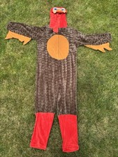 Briefly Stated Rooster Chicken One Piece Hooded Costume Cosplay Adult Sz Large