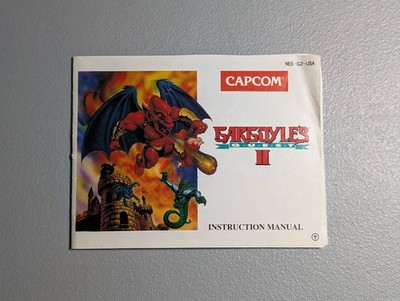 **No Game** Read Description - Gargoyle's Quest II 2 - Nintendo NES- Manual Only