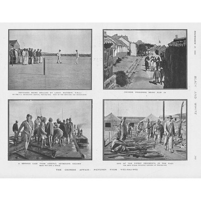 BOXERAUFSTAND Bilder aus Wei-Hai-Wei - Antikdruck 1900