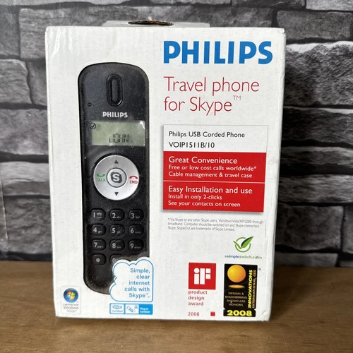 Philips VOIP Skype Travel Phone Brand New