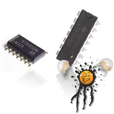 2 x LM324N DIP14 LM324 SOP14 4 Kanal Operations - Verstärker quad 4CH amplifier