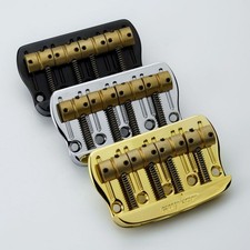 Guyker 4 String Bass Bridge With Vintage Machined Brass Saddles Tailpiece