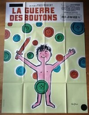 GUERRE DES BOUTONS affiche cinema originale 160x120 '62 SAVIGNAC 