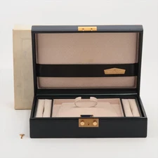Rolex Genéve Anniversary Vintage Blue Leather Large Presentation Box With Key