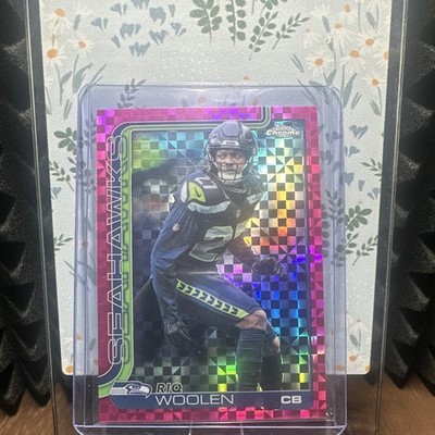 Topps 2025 Chrome Riq Woolen Seattle Seahawks #278 Pink X-Fractor