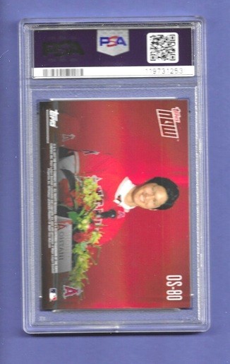 SHOHEI OHTANI 2017 TOPPS NOW ROOKIE  #OS-80 /  PSA 9 view 2
