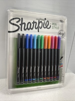 Felt Tip Pens, Fine Point Pens (0.4mm), Felt Tip Markers, Assorted Colors, 12...