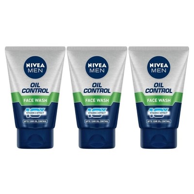 Nivea Oil Control Face Wash 100ml 3er Pack