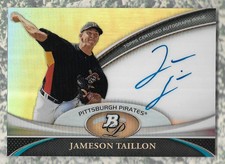 JAMESON TAILLON 2011 TOPPS BOWMAN PLATINUM ROOKIE RC AUTOGRAPH AUTO CARD #BPA-JT. rookie card picture