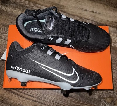 Nike Hyperdiamond 4 Pro Metal Softball Cleats Women s Size 9.5 Black/White