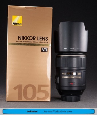 Nikon AF-S Micro-Nikkor 105mm F 2,8 G IF-ED VR Sehr Guter Zustand 2.8