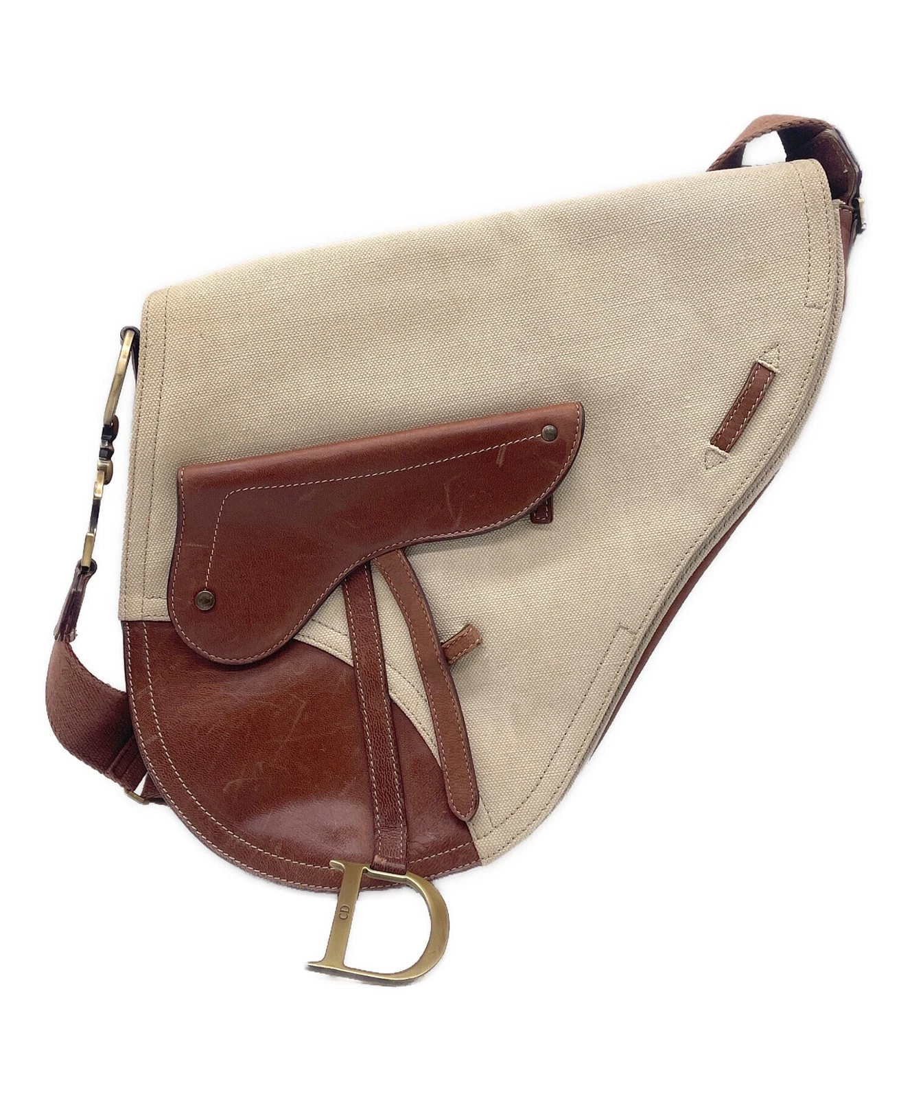 Dior — Christian Dior Saddle Ivory Bag #TFB1912