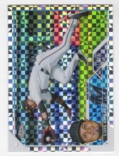 2023 Luis Arraez Topps Chrome Baseball X-Factor Refractor Marlins #47