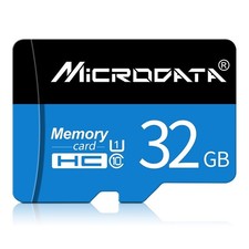 Tarjeta de memoria MICRODATA 32GB U1 azul y negra TF Micro SD 