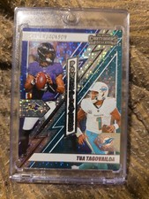 2024 Panini Contenders Power Players Lamar Jackson, Tua Tagovailoa #2 Silver