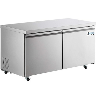 60'' Stainless Steel ADA Height Undercounter Freezer