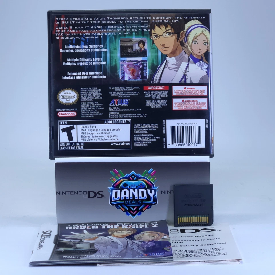 Trauma Center Under the Knife 2 CIB W/ Manual - Nintendo DS - Image 2 of 4