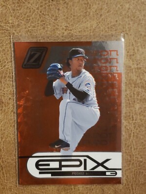 2005 Donruss Zenith Epix Orange Season /350 Pedro Martinez - New York Mets #E-13