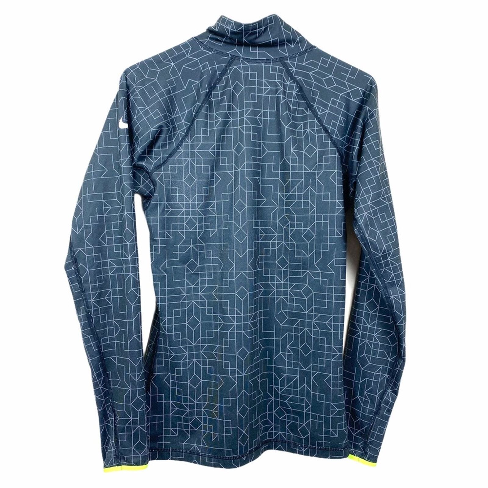 Nike Pro Half Zip Hyperwarm Pullover Geometric - image 3