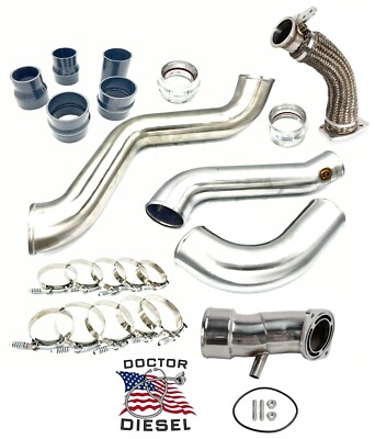 HIGH FLOW Intercooler Turbo Pipe & Horn Kit 2020-2026 Chevy GMC 6.6L Duramax L5P