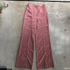 Vintage 1970s RoseHips High Waist Mauve Trousers Pants Size 0