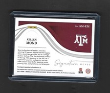 2021 Panini Immaculate Collegiate Kellen Mond Auto SIGNATURE MOVES /99 RC Viking
