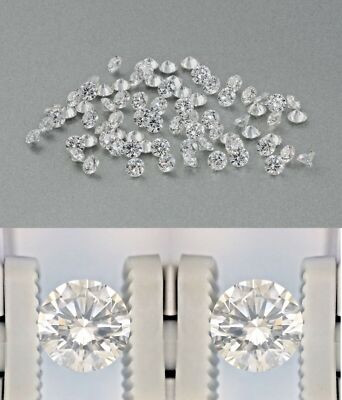 Natural Round Cut Star Melee CVD Diamond mm mm