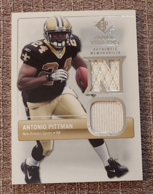 Antonio Pittman (Saints) 2007 SP Rookie Threads FB Rookie Threads JERSEY SILVER