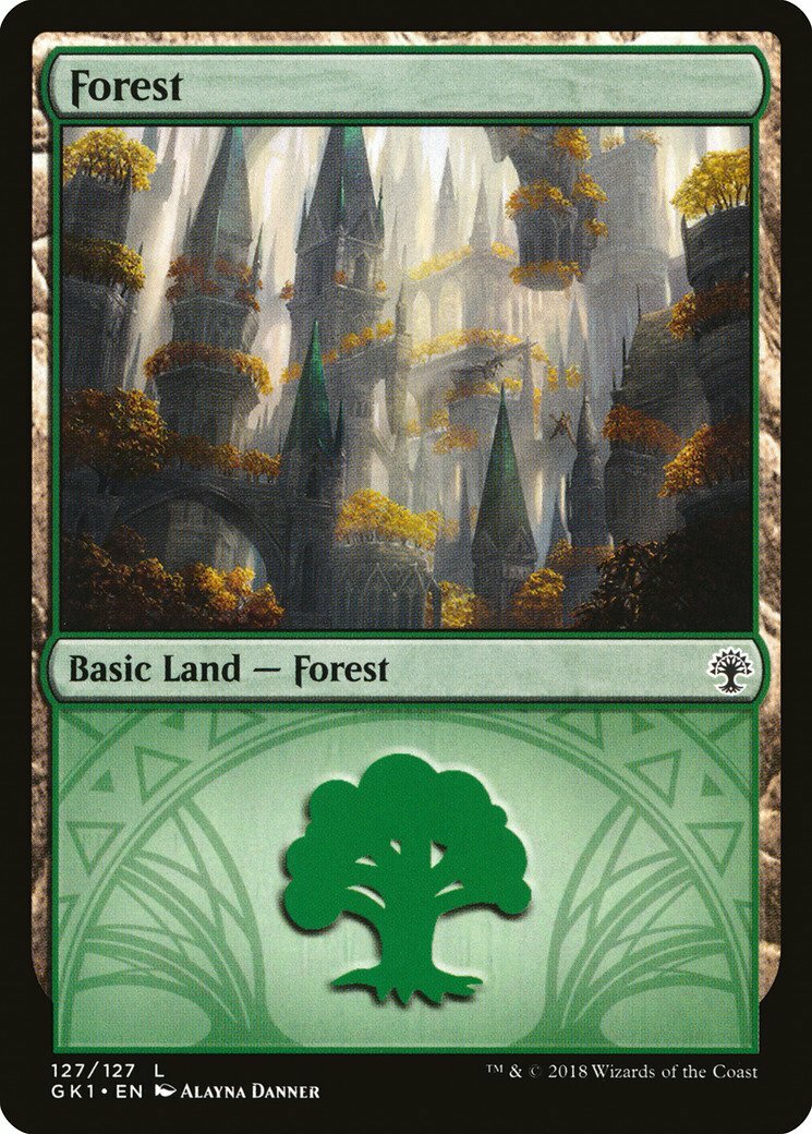 Forest (127 Selesnya) Guild Kit Selesnya NM Basic Land MAGIC MTG CARD