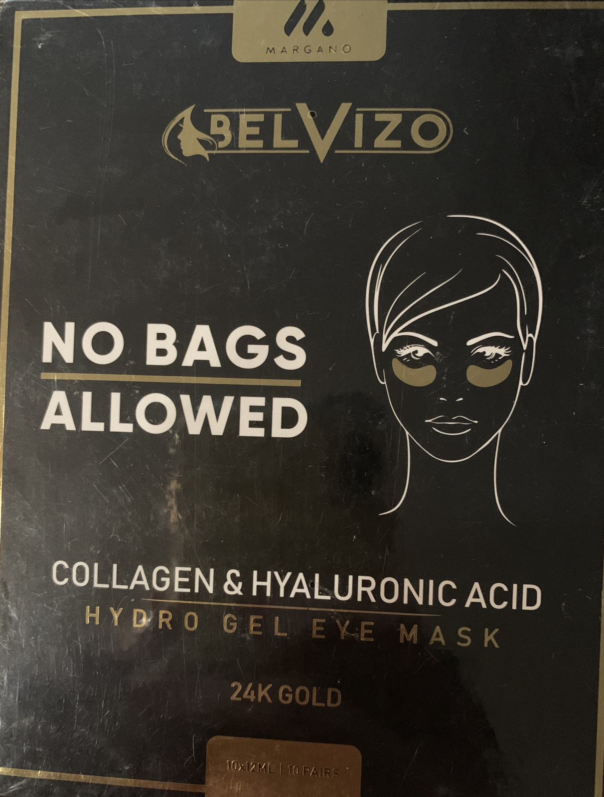 Under Eye Mask Treatment w/Hyaluronic Acid 24K Gold 😍 Belvizo Collagen-image