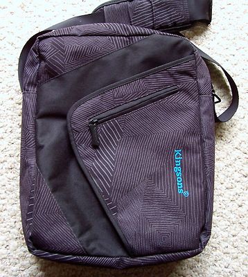 Kingsons KS3005W 12.1 inch Black Laptop Shoulder Messenger Bag Zig Zag Series
