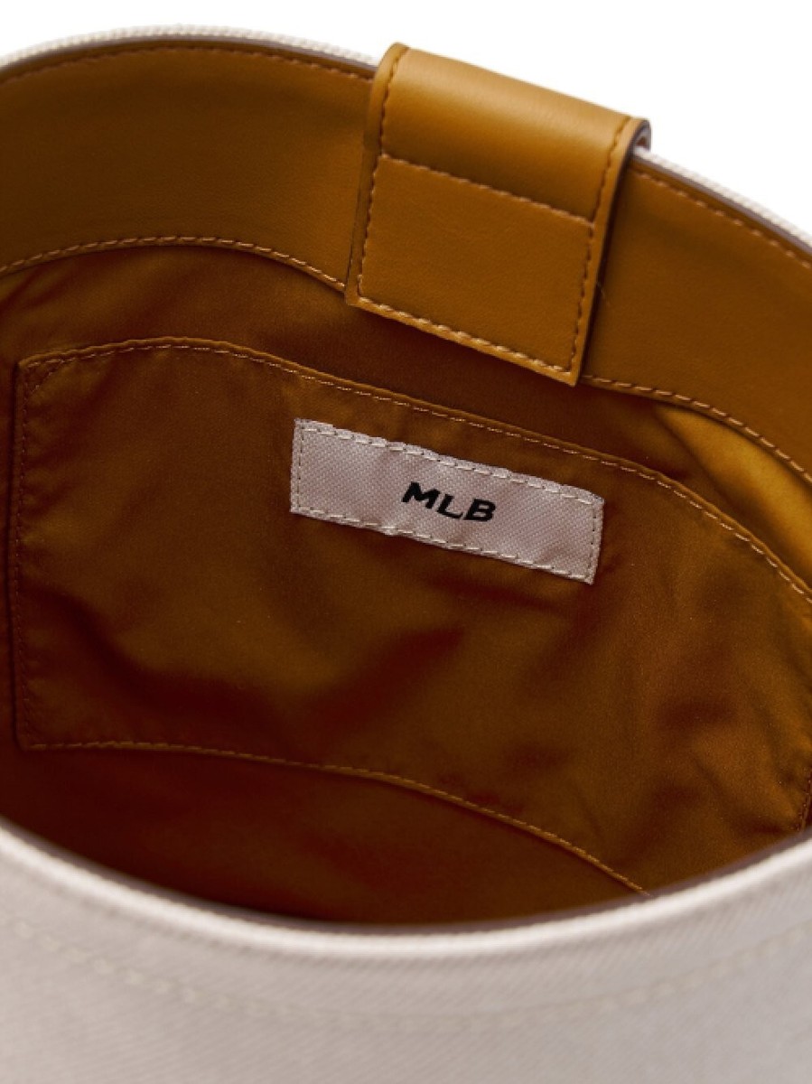 MLB] Varsity Lettering Canvas Bucket Bag NY Cream | eBay
