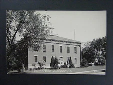 Elkader Iowa IA Courthouse Real Photo Postcard RPPC c1930-50