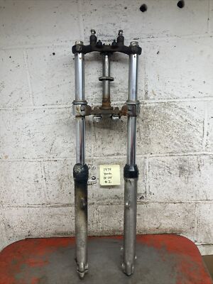 1974 Yamaha Dt125 Dt 125 Front End Forks Triple Trees