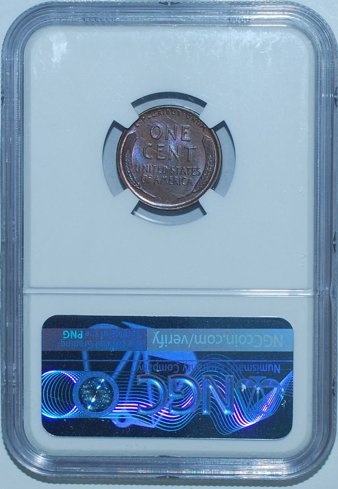 1918 D NGC MS65BN Brown Lincoln Wheat Cent - Image 2 of 2