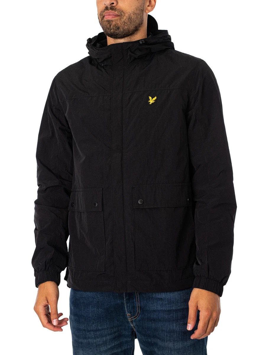 Lyle and scott black best sale windbreaker