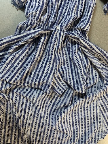 Girls Small Blue and White Jumper/dress - Picture 2 of 3