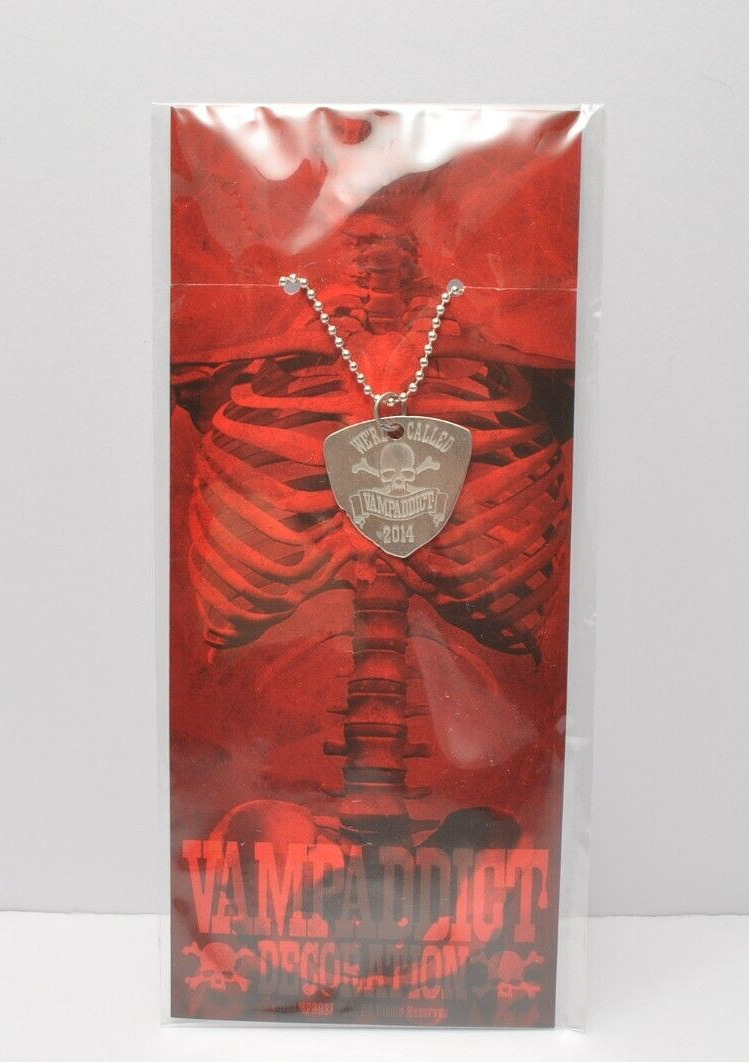 VAMPS HYDE VAMPADDICT Fan Club 2014 Membership Renewal Benefit Pick Necklace