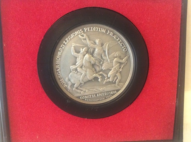 America S First Medals Pewter Joh Egar Howard Legionis Peditum Praefecto Ebay