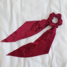 ELASTIC VELVET RIBBON BOW HAIR TIE ROPE HAIR BAND SCRUNCHIES PONYTAIL VINTAGE