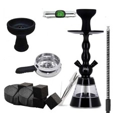 Pack Chicha Alu 912 BK + Chauffe Charbon + Tuyau et Manche Marrakech + Foyer Si