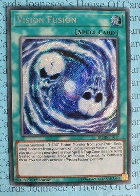 Vision Fusion BLHR-DE012 Secret Rare Yu-Gi-Oh Karte 1. Auflage Neu