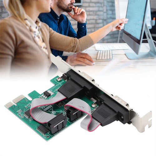 PCIE Serial Card 2 Ports Plug and Automatic Identification PCIE Expansion Card - Photo 5/8
