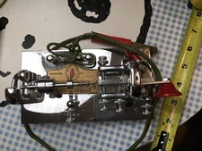 VINTAGE VIBROPLEX VIBRO-KEYER DELUXE~RED LIGHTNING BUG SN 228394, 1962, Nice