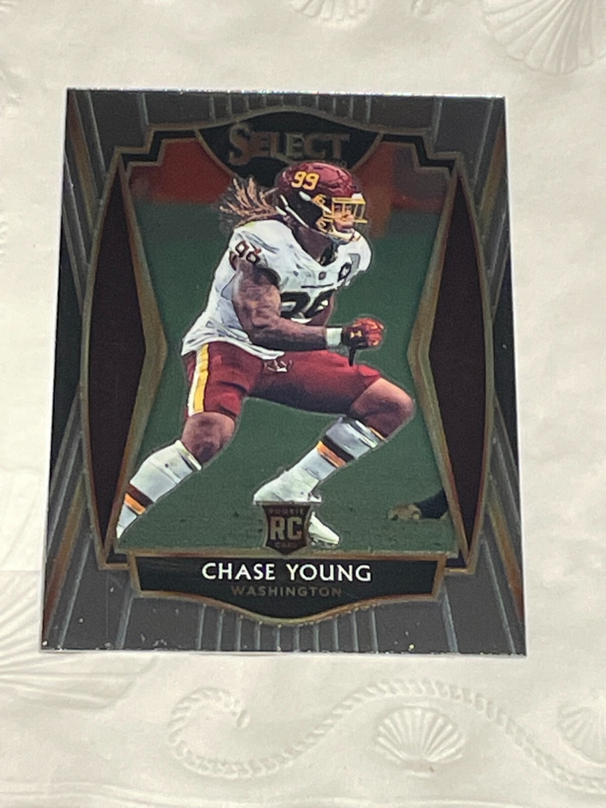 2020-21 Panini Select #164 Chase Young Premier Level Rookie RC Washington