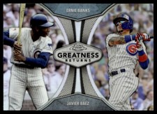 2019 Topps Chrome Greatness Returns Javier Baez/Ernie Banks Chicago Cubs #GRE-14