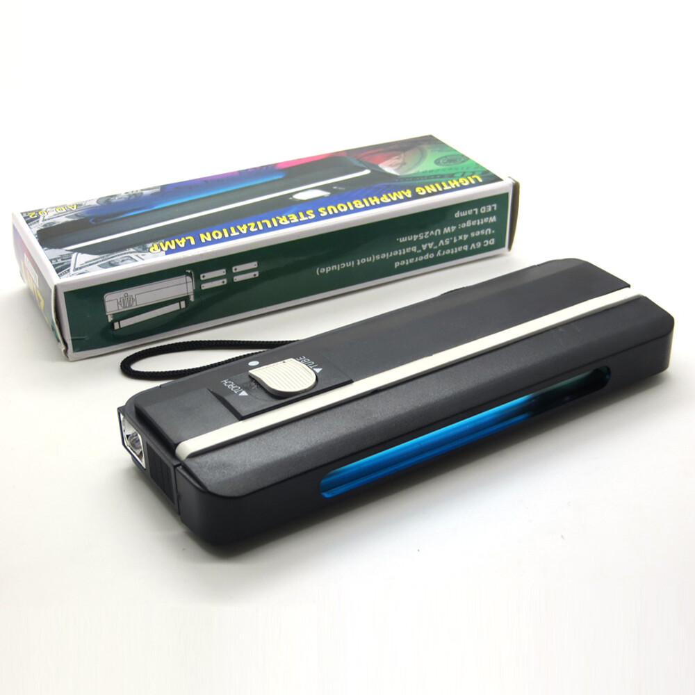 Nouvelle Lampe De Lumière UV à Ondes Courtes De 254nm Pour Les Timbres De Fluorescence Et Les Billets De Banque Js