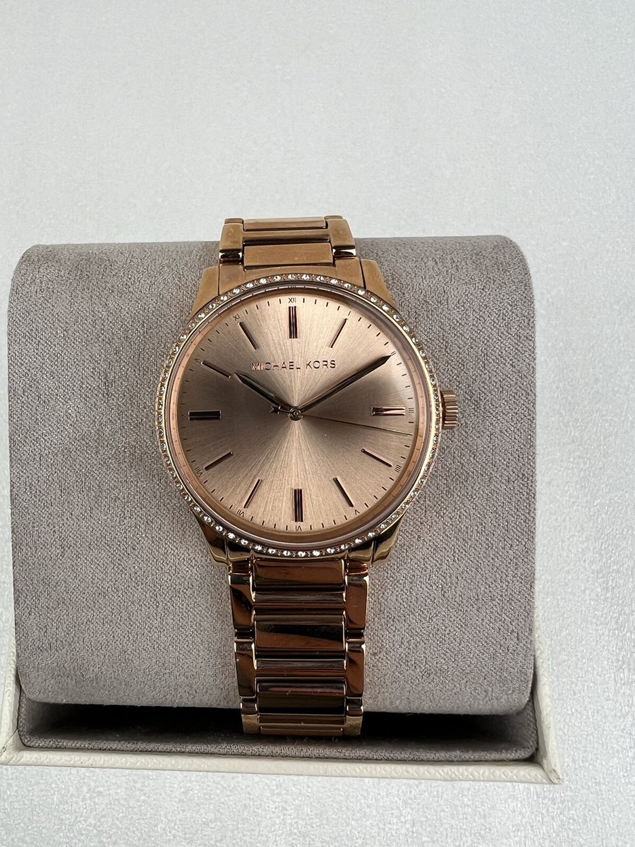 Michael Kors Rose Gold Crystal Bezel Women\'s Watch Bailey Analog 38mm MK3809 Michael Kors MK3809 Women main image 3