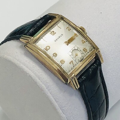1950's BENRUS Watch 17 Jewels Model BA 2 Cal. ETA 900 Swiss Manual