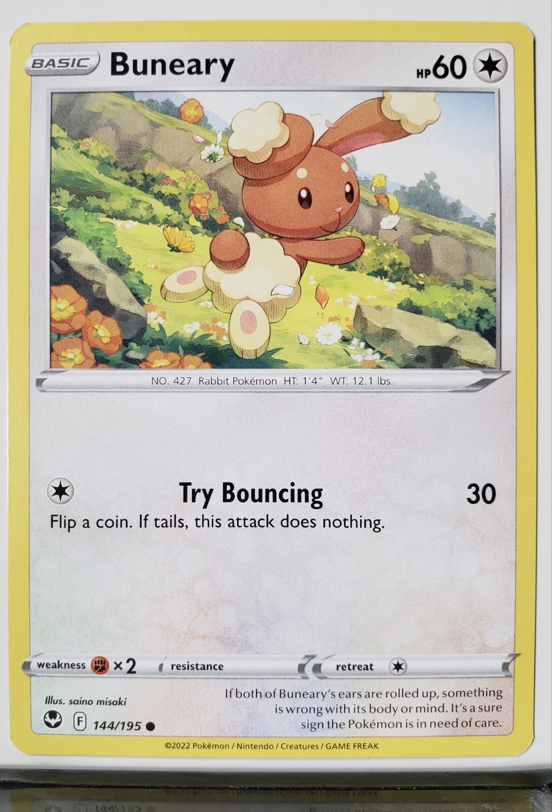 Buneary 144/195 - NM / M - Silver Tempest Pokemon Card - $2 Combined Shipping